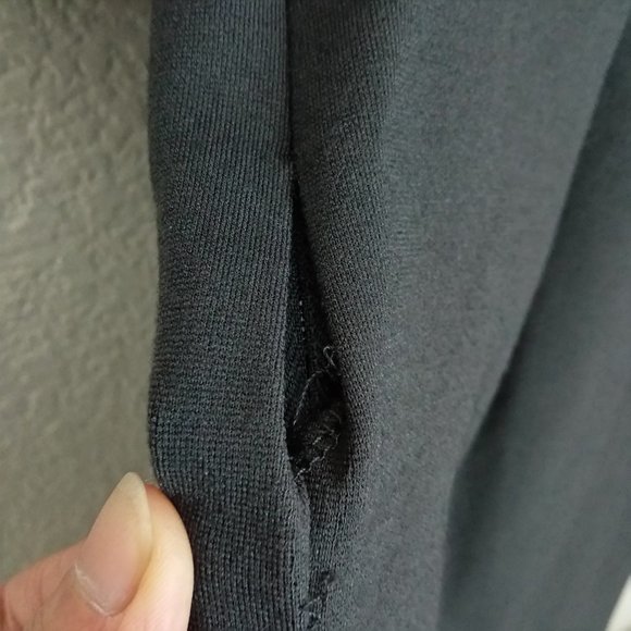 Theory Gray Viscose V Neck Front Tie Pocket Dress - Picture 13 of 13